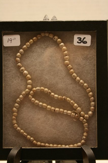 19” Strand Fresh Water Pearls: 19” Strand Fresh Water Pearls, Spiro Mound Engelder - Bell Coll.