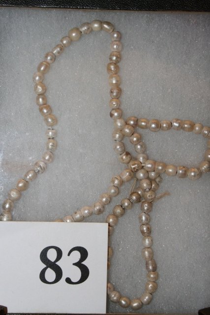 19” Strand Fresh Water Pearl Beads: 19” Strand Fresh Water Pearl Beads, same info as above Engelder - Bell Coll.