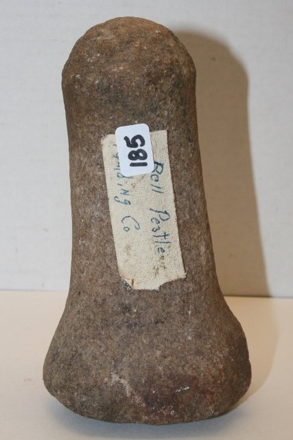 6 ½” Quartz Bell Pestle: 6 ½” Quartz Bell Pestle, Paulding Co. Ohio
