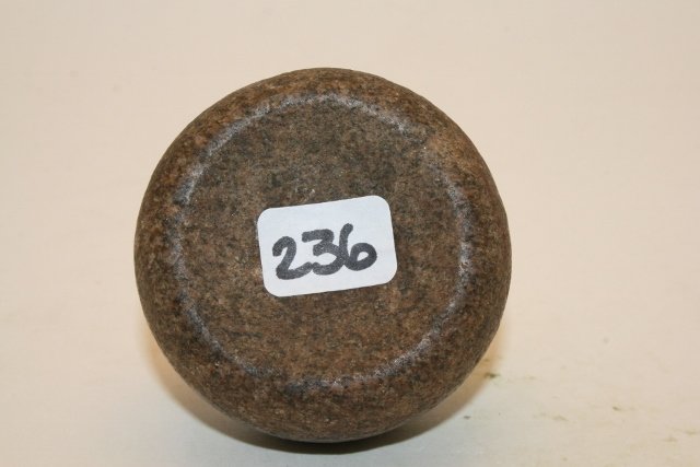 2 1/8” Quartz Discoidal: 2 1/8” Quartz Discoidal – Lawrence Co. Ill. – Ex. Stan Copeland Coll. – Nice
