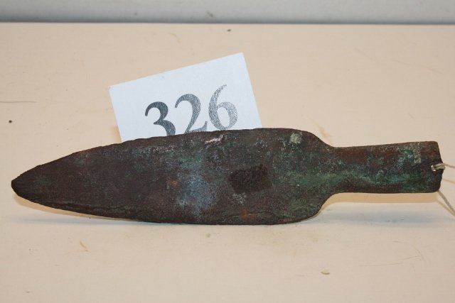 6” Socketed Spear: 6” Socketed Spear with perforation Ted Fowles, Green Bay Wisc. Coll.