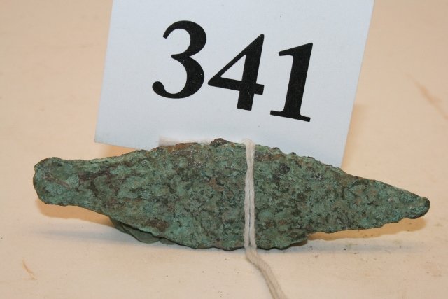 3 1/8” Copper Knife: 3 1/8” Copper Knife, Lake Genevia Wisc. Ted Fowles, Green Bay Wisc. Coll.