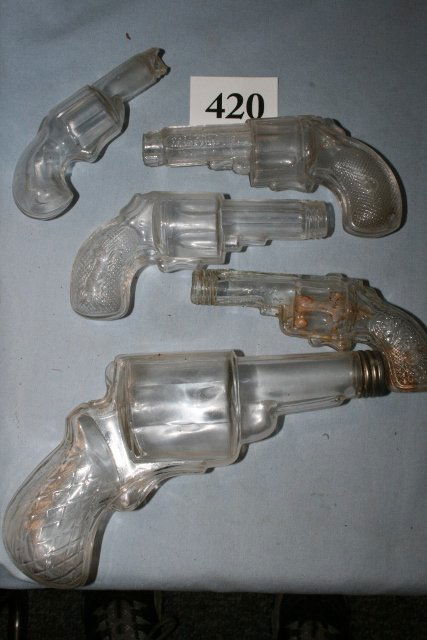 Lot consisting of 5 Guns: Lot consisting of 5 Guns, 4 are small – 1 is large