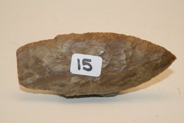 4” Stemmed Lanceolate Point: 4” Stemmed Lanceolate Point – Carter Cave Flint – Nice!