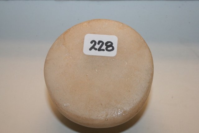 Quartz Discoidal: 2 3/8” Quartz Discoidal East Tennessee, Hamilton Co. Tenn. – Ex. Dan Stroud Coll.