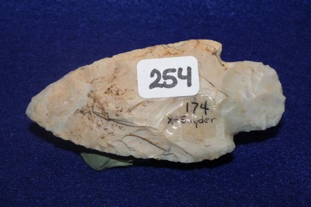 Flint Ridge Adena Point: 3 ¼” Flint Ridge Adena Point – Ex. Harlan Snyder Coll.