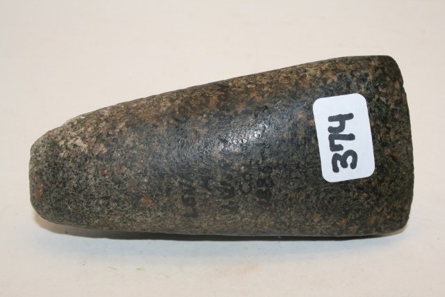 Speckled Hardstone Celt: 3 5/8” Speckled Hardstone Celt – Lenewee Co. Michigan, Ex. W.W. Robinson Coll. – Nice