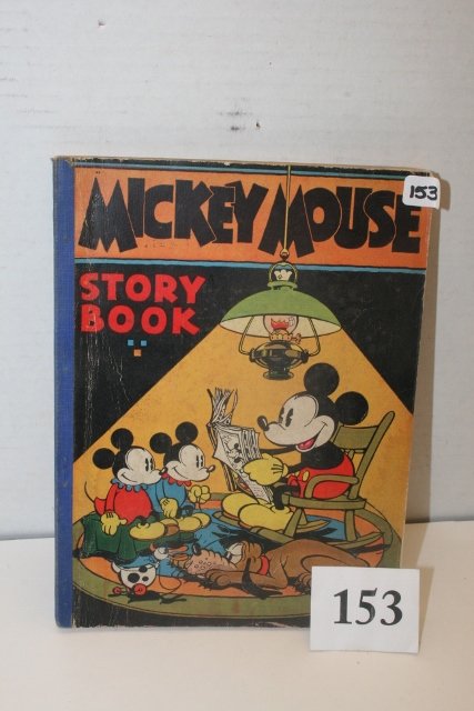 Mickey Mouse Story Book: Mickey Mouse Story Book – published by David McKay Co. Philadelphia – 1931 – wrote & colored in