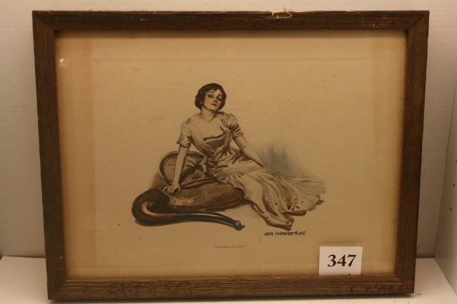 Print of Victorian Lady: 13” x 17” Print of Victorian Lady – “What More Do You Want” by James Montgomery Flagg – Copyright Leslie Judd Co.