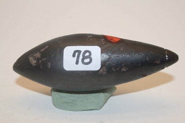 Hematite Plummet: 3 5/8” Hematite Plummet, Marshall Co. Kentucky