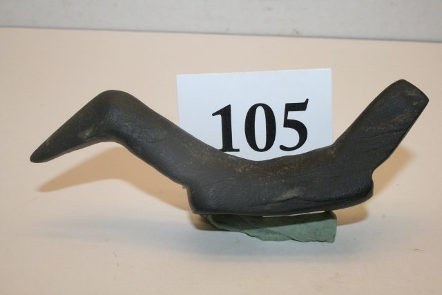 5” Banded Slate Birdstone: 5” Banded Slate Birdstone – Preble Co. Ohio – (2) C.O.A.’s