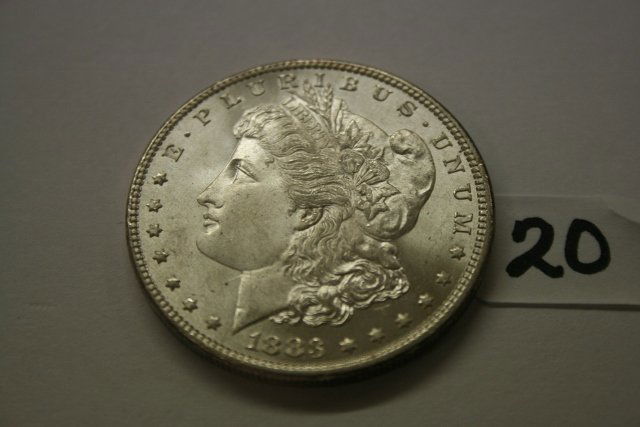 1883 Morgan Silver Dollar (1 of 2)