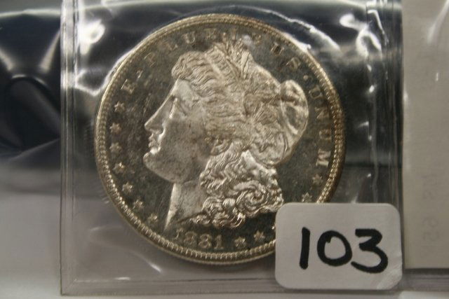 1881-S Morgan Silver Dollar (1 of 3)