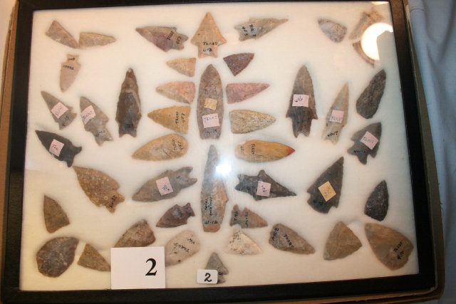 Frame of 44 Texas Points (1 of 2)