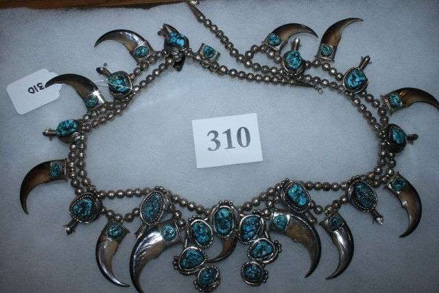 Navajo Squash Blossom Necklace (1 of 3)