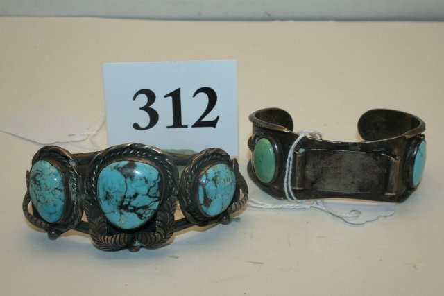 2 Navajo Silver Bracelets (1 of 1)