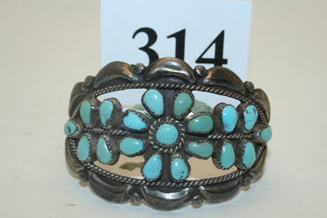 Bracelet Multi Turquoise Stones (1 of 1)