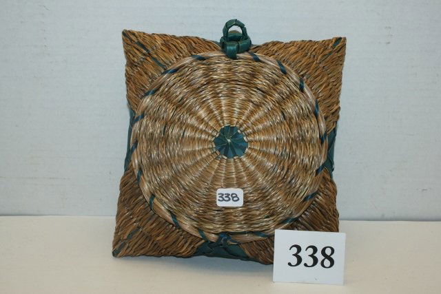 Braided Woven Basket Container (1 of 2)