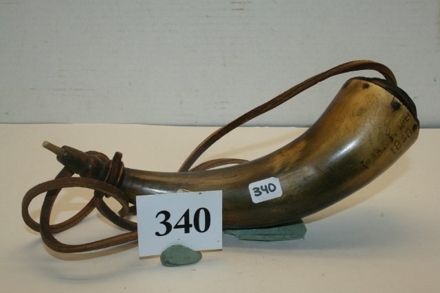 9” Carved Powder Horn (1 of 3)