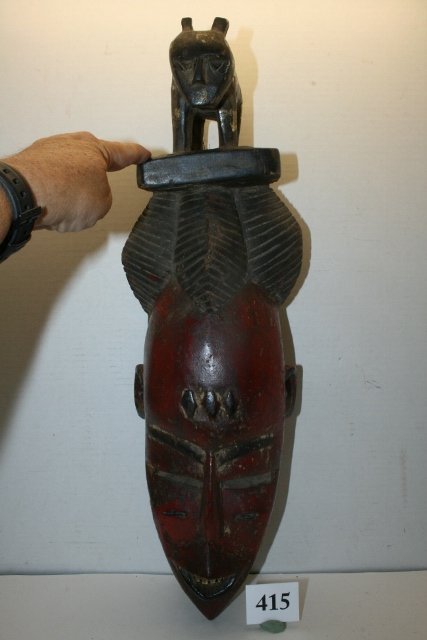 Baule Mask, Ivory Coast Dance Mask (1 of 2)