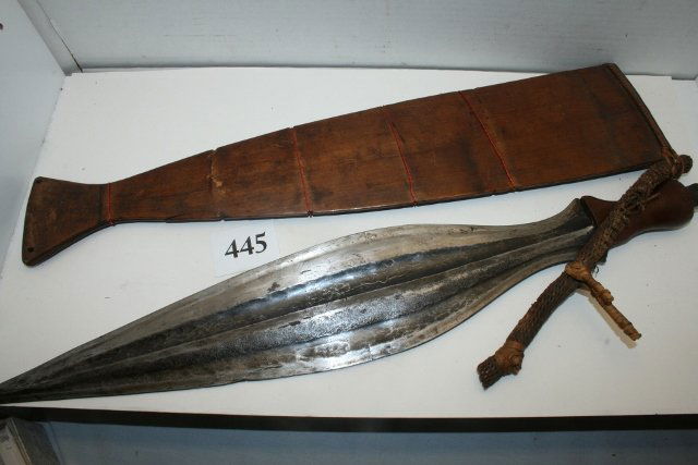 Knife, 20” Wood Sheath Kuba (1 of 2)