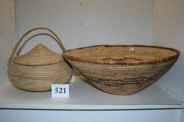 2 Baskets, Serri Bowl and Lidded Eskimo (1 of 2)