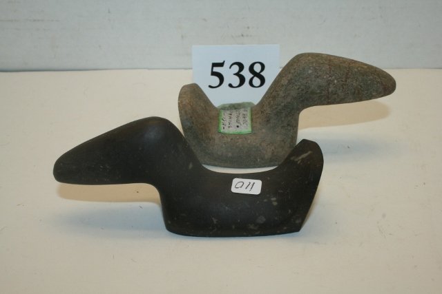 2 Birdstones: 2 Birdstones (Ohio) largest 4 ½” age uncertain