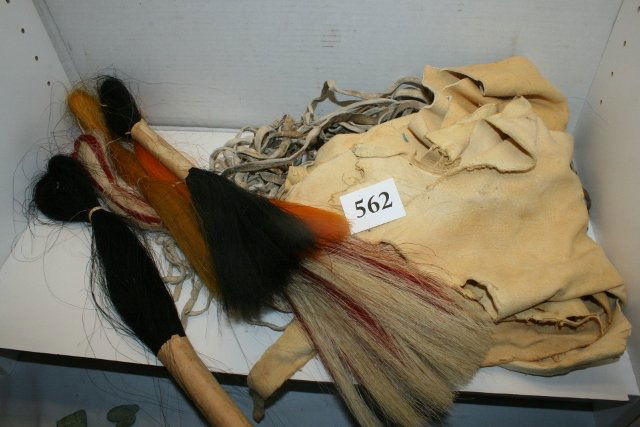 beads, leathers, horsehair, sinew (1 of 2)