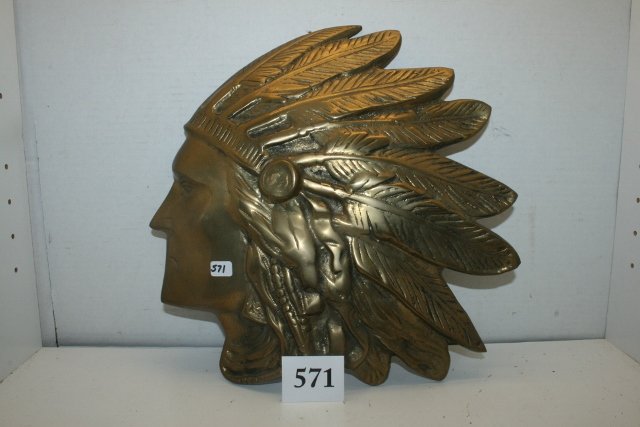 Brass Indian Plaque (1 of 1)