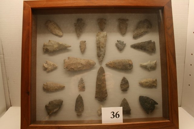 Wood Frame Display of 24 Points (1 of 2)