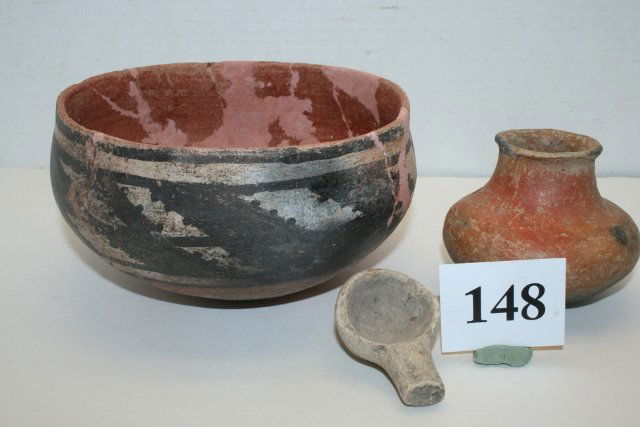 3 Pcs. Pottery Black & White Bowl (1 of 1)