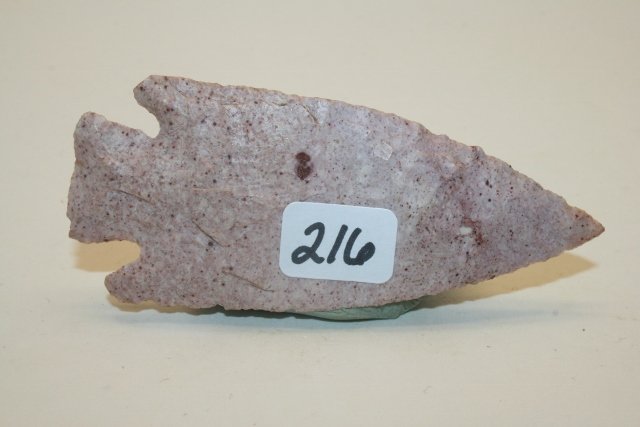 Pink Chert Corner Notch Point (1 of 3)