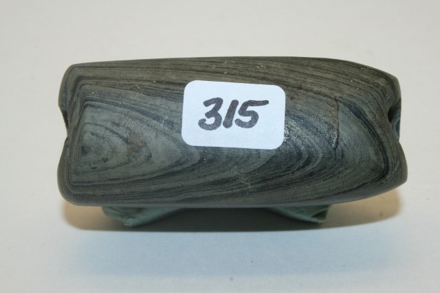 Banded Slate Tube Bannerstone (1 of 3)