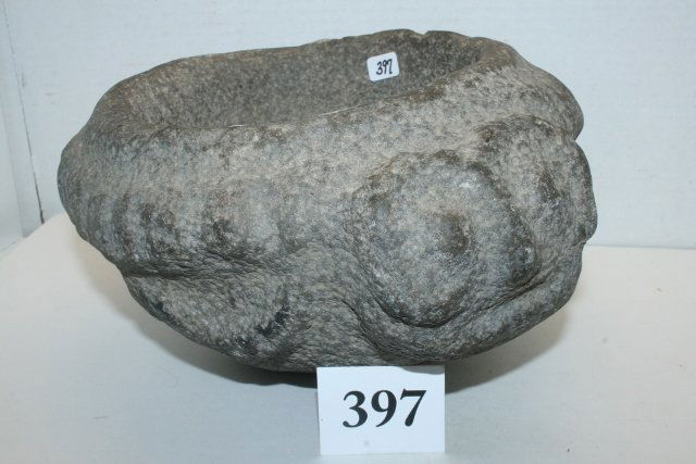 Owl Effigy, Columbia River Stone Mortar (1 of 2)