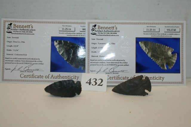 Two Ohio Dovetail Points (1 of 2)