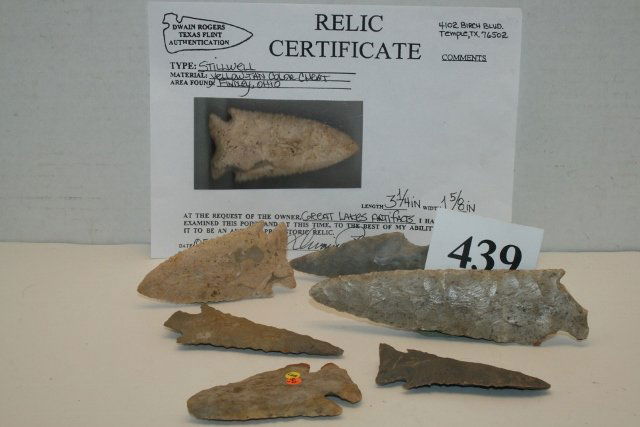 Group of 6 Flint Points (1 of 2)