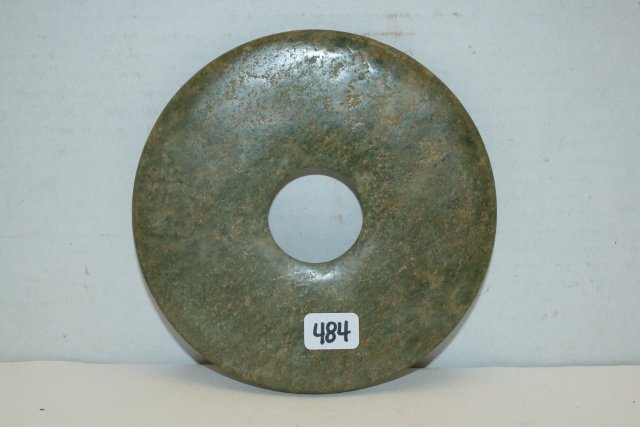 Jade Mayan Coin or Sash Buckle (1 of 1)