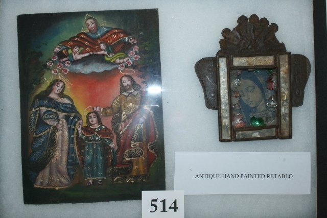 2 Pcs. Hand Painted Mexican (1 of 2)