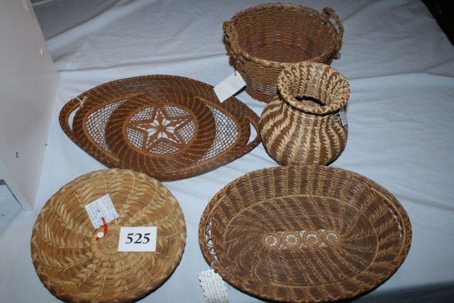 5 Pine Needle Baskets (1 of 1)