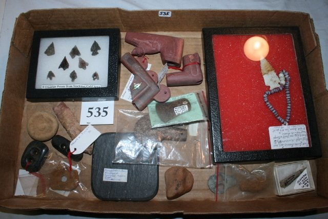 Points, Catlinite Pipes, Gorgets (1 of 1)