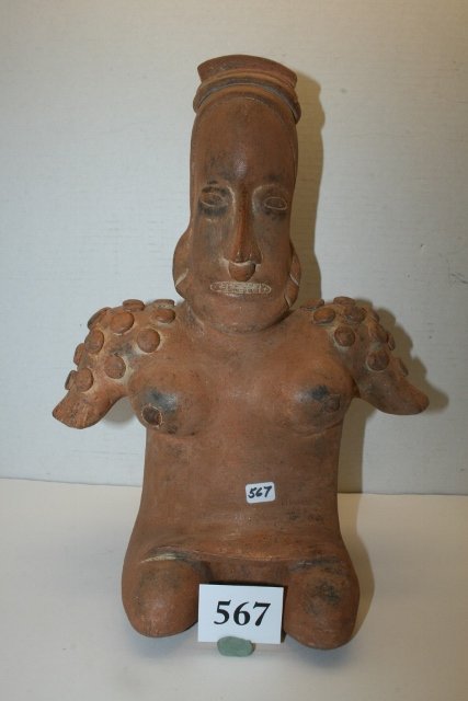 Terracotta Seated Female Figure (1 of 1)