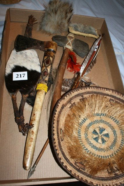 2 Arrows, Stone Hafted Club (1 of 2)