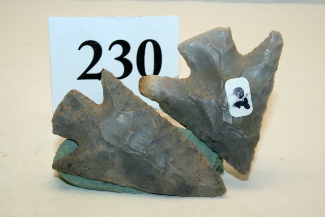 2  Buck Creek Points, Hornstone – longest 2 ½” Indiana (1 of 1)