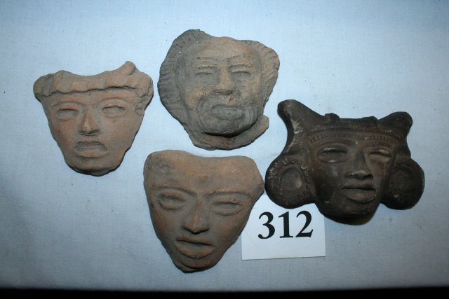 4 Maya Head Fragments (1 of 1)