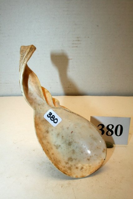 Carved Conch Shell Spoon (1 of 2)