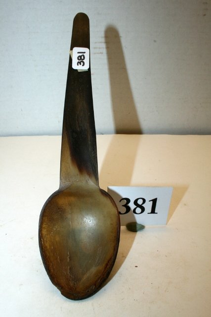 Flathead Indian Carved Horn Spoon (1 of 1)