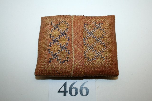 2 pc. Woven Bark Decorated Cigarette Case (1 of 1)
