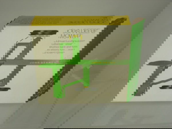 John Deere Die-Cast Mower: John Deere die-cast Mower in original box – toy is near mint, box excellent