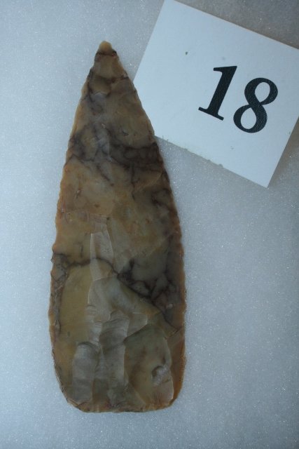 Flint Ridge Flint, Archaic Knife (1 of 2)