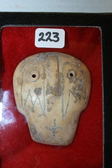 Engraved Weeping Eye Shell Gorget (1 of 1)